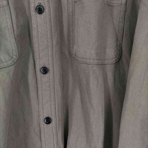 ヒューストン HOUSTON SOLID VIYELLA SHIRT メンズ L
