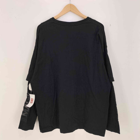 マジックスティック MAGIC STICK ENTERTAINMENT 袖プリント フェイクレイヤード 長袖 Tシャツ メンズ JPN:M