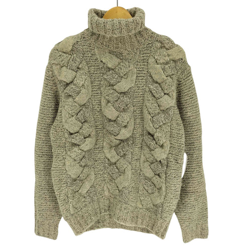 バーバリーロンドン BURBERRY LONDON ラムウール ケーブルニット タートルネック ニット セーター メンズ import:M