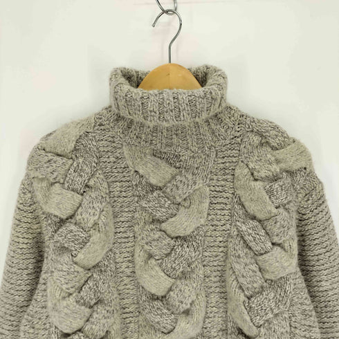 バーバリーロンドン BURBERRY LONDON ラムウール ケーブルニット タートルネック ニット セーター メンズ import:M