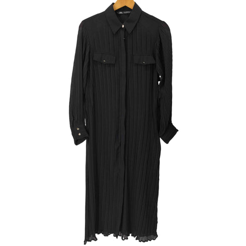 ザラ ZARA ベルトプリーツミディワンピース レディース JPN:XS