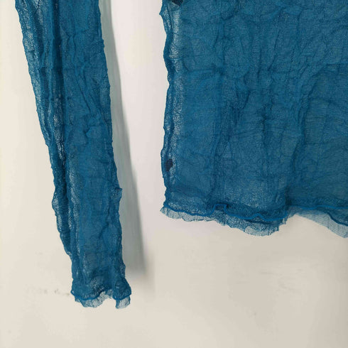ヒロココシノ HIROKO KOSHINO シワ加工 シアーニット レディース