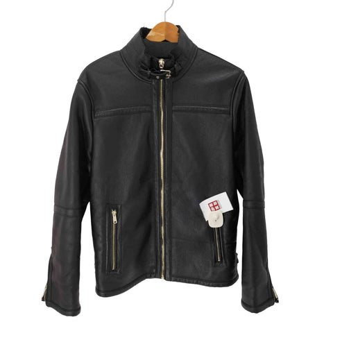 ザラマン ZARA MAN 裏地ボア フェイクレザージャケット メンズ JPN:M
