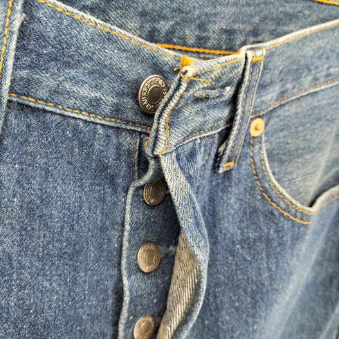 リーバイス Levis 90s 96年6月 USA製 ボタン裏501刻印 501 ストレート ボタンフライ デニムパンツ メンズ W31 L32