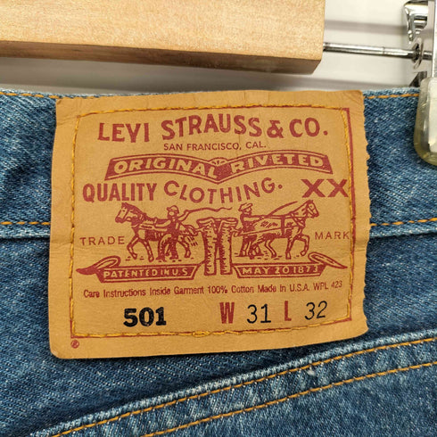 リーバイス Levis 90s 96年6月 USA製 ボタン裏501刻印 501 ストレート ボタンフライ デニムパンツ メンズ W31 L32