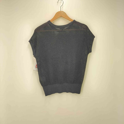 プラステ PLST 24AW ラメメッシュフレンチスリーブセーター レディース