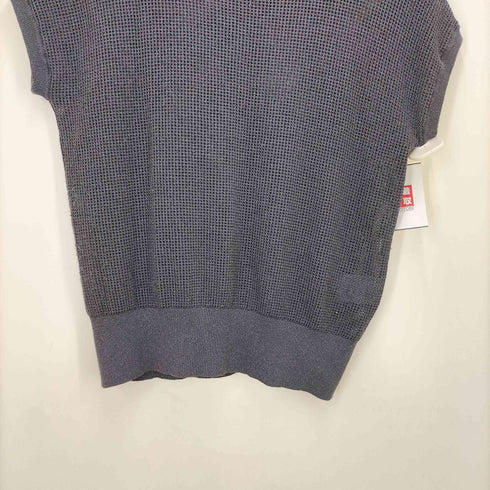 プラステ PLST 24AW ラメメッシュフレンチスリーブセーター レディース