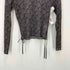 イッセイミヤケ ISSEY MIYAKE 総柄 シースルートップス パワーネット archive レディース JPN:2