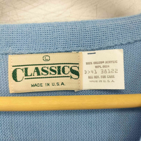 クラシック CLASSICS USA製 アクリルニットカーディガン メンズ import:L