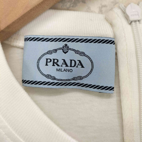 プラダ PRADA フリル切替 半袖シャツ レディース import:XS