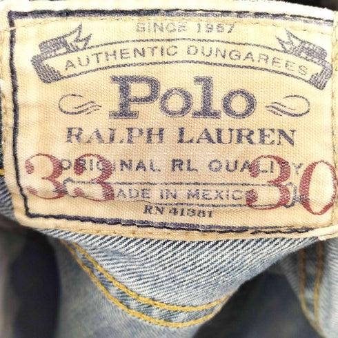 ポロラルフローレン POLO RALPH LAUREN 90S メキシコ製 ストレートデニムパンツ メンズ 33 30