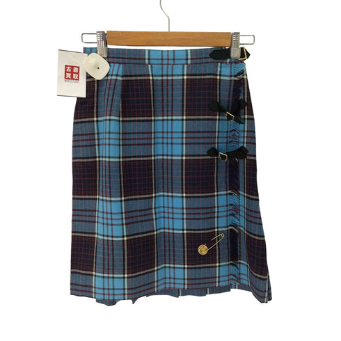 ジュンコシマダ JUNKO SHIMADA Y2K チェック プリーツ ラップスカート レディース