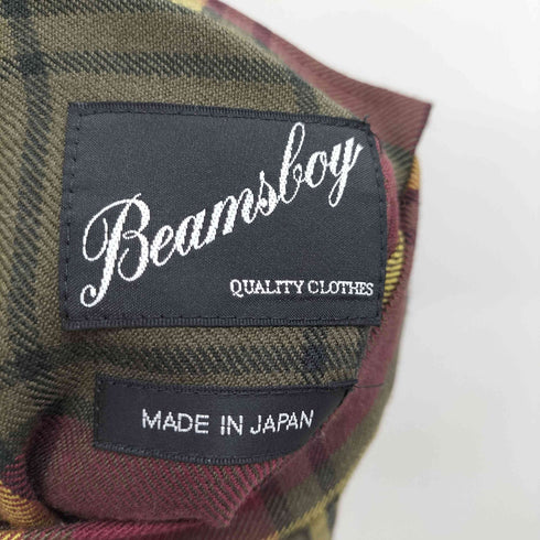 ビームスボーイ BEAMS BOY Y2K タータン KILTミドルスカート プリーツ レディース