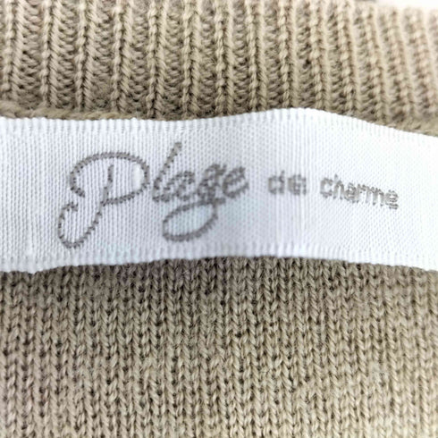 プラージュ PLAGE スムースフカVネックプルオーバー レディース