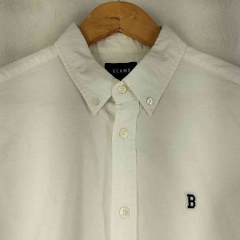 ビームス BEAMS ストレッチ オックス ワッペン BDシャツ メンズ M