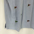 ラルフローレン RALPH LAUREN KNIT OXFORD 総柄ランダム刺繍ストライプ S/S BDポロシャツ メンズ import:XL