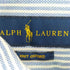 ラルフローレン RALPH LAUREN KNIT OXFORD 総柄ランダム刺繍ストライプ S/S BDポロシャツ メンズ import:XL