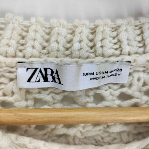 ザラ ZARA バック オープン ローゲージ ニット レディース