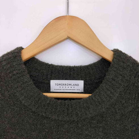 トゥモローランドトリコ TOMORROWLAND tricot アルパカ カシミヤ混 生地切替 ニット レディース JPN:M