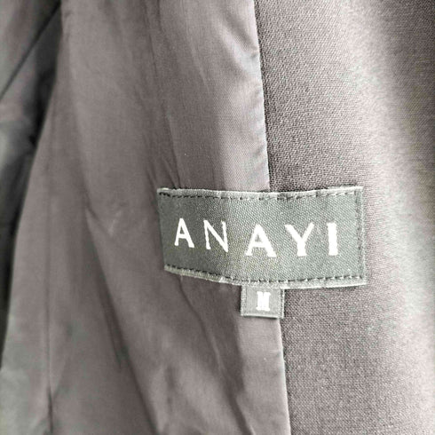 アナイ ANAYI レーヨン混 ポリ 2B テーラードジャケット レディース
