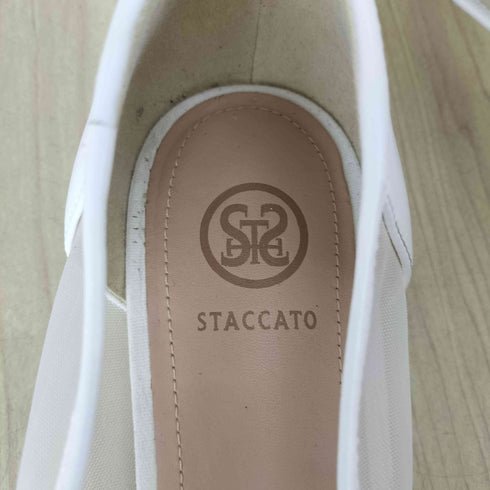 スタッカート STACCATO ラメデザイン メッシュフラットパンプス レディース 24.5