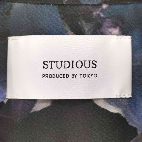 ステュディオス STUDIOUS ダークフラワービッグシルエットアロハシャツ メンズ JPN:3