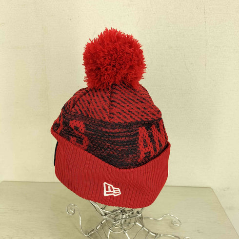 ニューエラ NEW ERA ロゴ刺繍 ボンボン ビーニー帽 メンズ