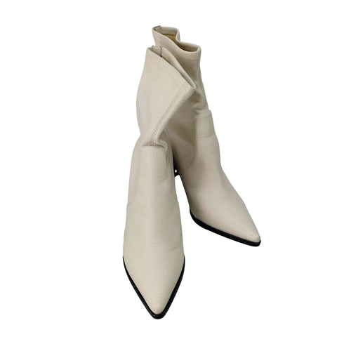 チャールズアンドキース CHARLES&KEITH スランテッドブロックヒール アンクルブール レディース 37