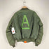 アルファインダストリーズ ALPHA INDUSTRIES 80s USA製 Aワッペン刺繍 MA-1 フライトジャケット メンズ L