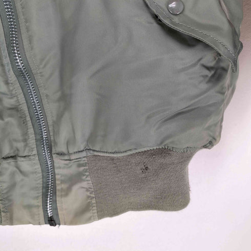 アルファインダストリーズ ALPHA INDUSTRIES 80s USA製 Aワッペン刺繍 MA-1 フライトジャケット メンズ L