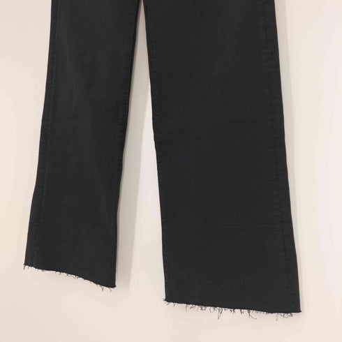 ザラ ZARA Wide Leg Black Denim ワイド レッグ ブラック デニム レディース 28
