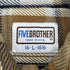 ファイブブラザー FIVE BROTHER 80s- USA製 四角タグ ネルシャツ メンズ L