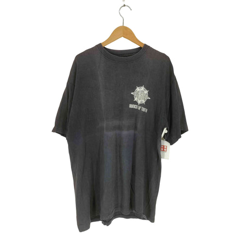 T-AMERICA 90s- USA製 袖裾シングル 両面プリントクルーネックTシャツ メンズ XL
