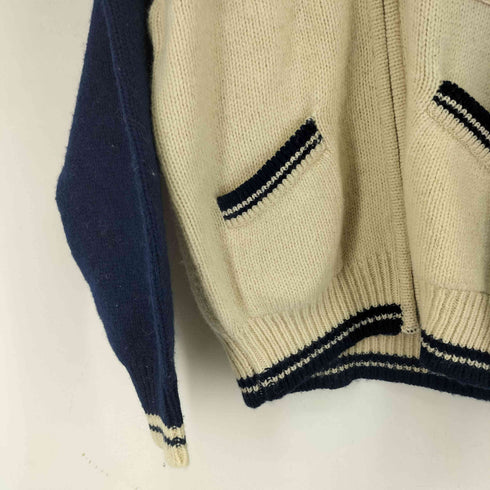ファーストダウン FIRST DOWN ジップアップカウチンニットカーディガン メンズ import:L