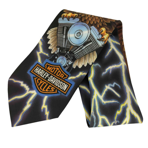 ハーレーダビッドソン HARLEY-DAVIDSON RALPH MARLIN 総柄ネクタイ メンズ