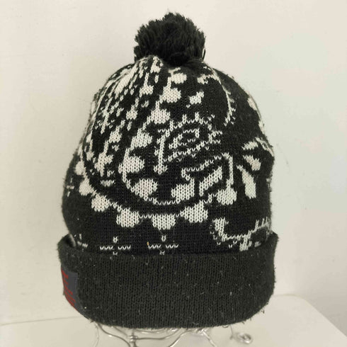 ゼファレン ZEPHYREN 総柄ボンボンニット帽 メンズ