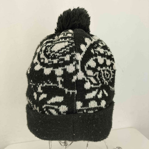 ゼファレン ZEPHYREN 総柄ボンボンニット帽 メンズ