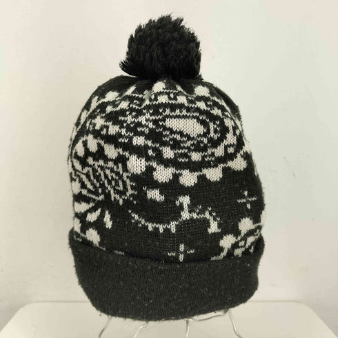 ゼファレン ZEPHYREN 総柄ボンボンニット帽 メンズ