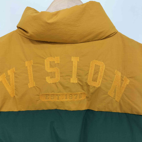 ヴィジョンストリートウェア VISION STREET WEAR バック ロゴ 刺繍 バイカラー 中綿 ナイロン ベスト メンズ JPN:L