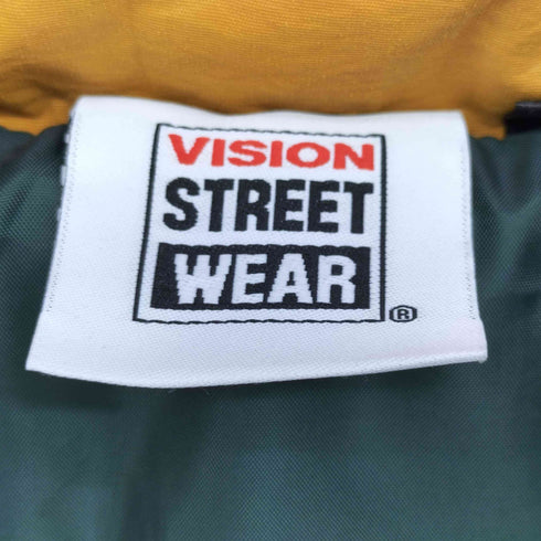 ヴィジョンストリートウェア VISION STREET WEAR バック ロゴ 刺繍 バイカラー 中綿 ナイロン ベスト メンズ JPN:L