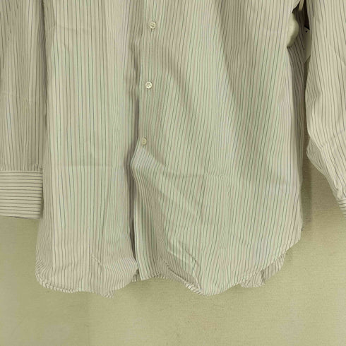 ブリオーニ BRIONI イタリア製 コットン ストライプ L/S シャツ メンズ 43/17