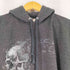 ハーレーダビッドソン HARLEY-DAVIDSON 90-00s Skull Grunge Hoodie メンズ L