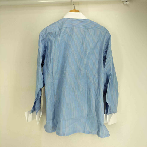 Charvet フランス製 コットン ストライプ L/S シャツ メンズ import:L