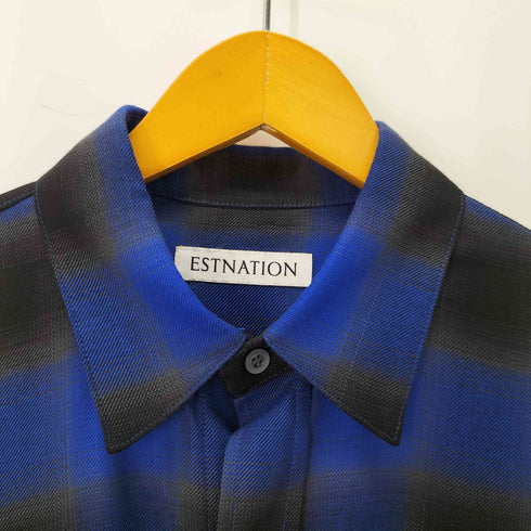 エストネーション ESTNATION レーヨン オンブレチェックシャツ メンズ JPN:XL