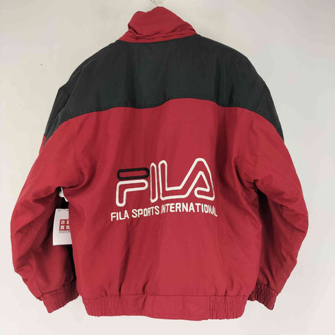 フィラスポーツ FILA SPORTS 90S ロゴ刺繍 中綿 ナイロンジャケット メンズ M