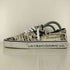バンズ VANS ERA エラ ニュースペーパー柄 ローカットスニーカー メンズ JPN:25.5