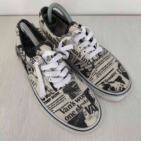 バンズ VANS ERA エラ ニュースペーパー柄 ローカットスニーカー メンズ JPN:25.5