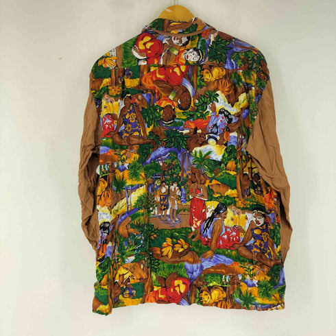 70S 総柄切り替え L/S シャツ メンズ 3