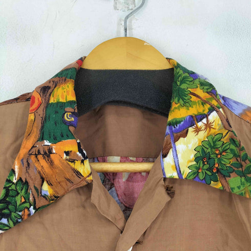 70S 総柄切り替え L/S シャツ メンズ 3