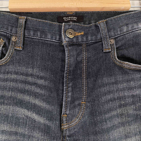 バーバリーブラックレーベル BURBERRY BLACK LABEL シューカットデニムパンツ メンズ 70